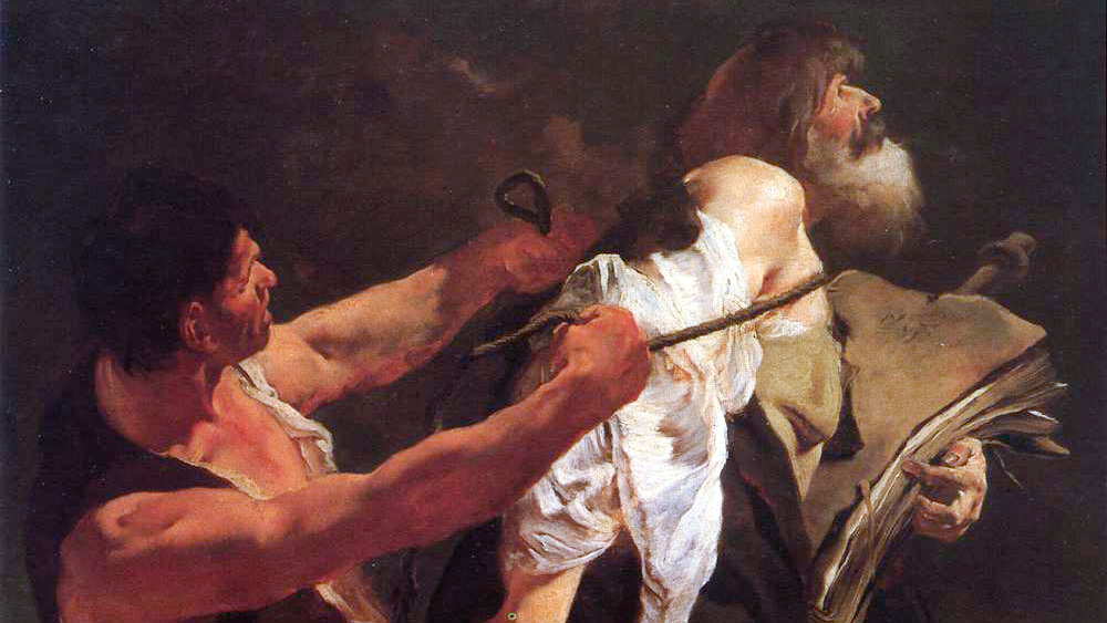 Santiago arrastrado al martirio de Piazzeta